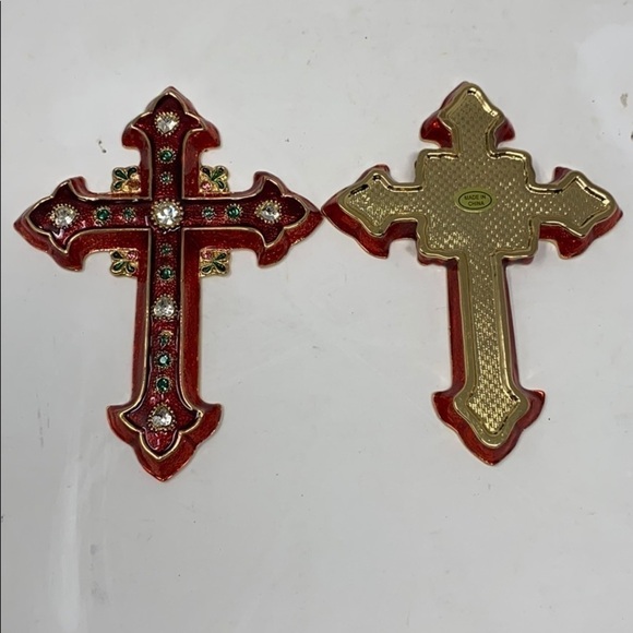 Dept 56 Bejeweled Collection Cross Trinket Box in Original Box - Picture 6 of 8